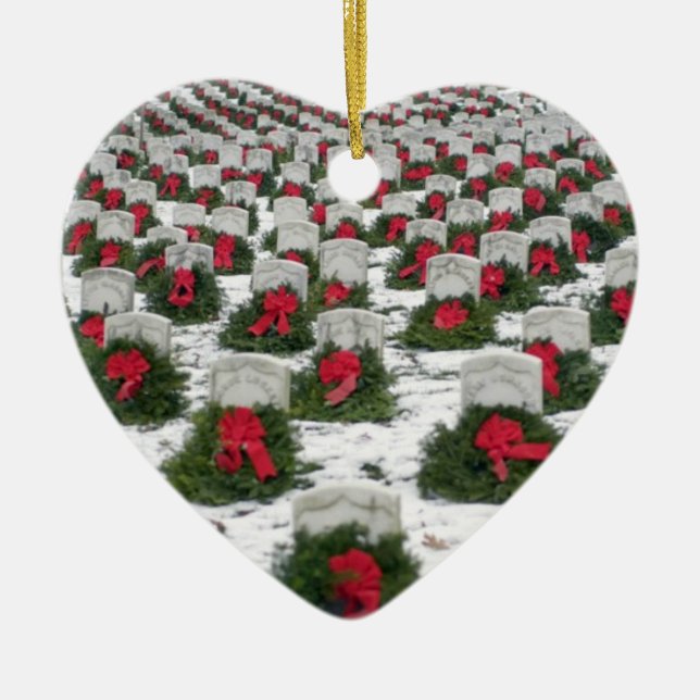 Veterans "Remembered" Christmas Tree Ornament (Front)