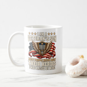 Veteran's Son Never Meet Their Heroes Raised Mine Coffee Mug