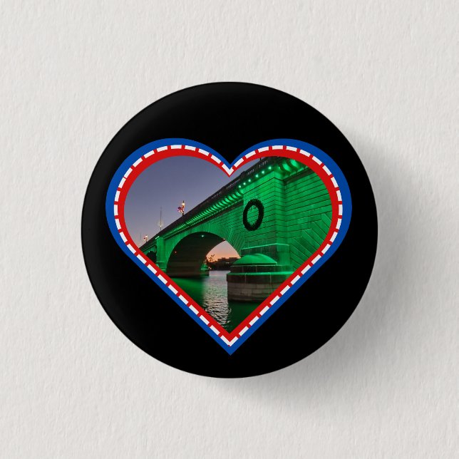 Veterans Support 3 Cm Round Badge (Front)