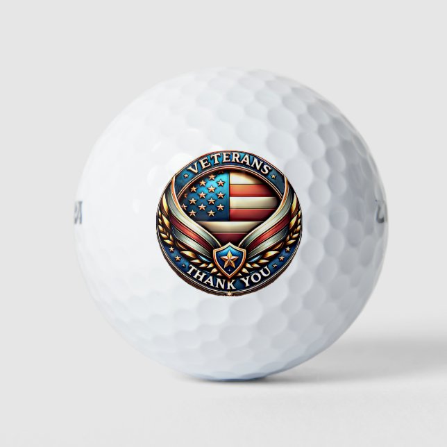 Veteran's Thank You Day  Golf Balls (Front)