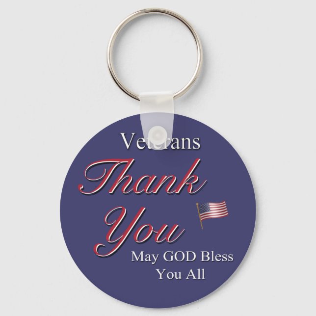 Veterans, Thank You, Key Ring (Front)