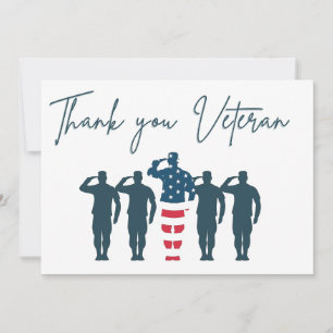 Veterans Thank You   Patriotic Appreciation Card