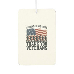 Veterans Thank You Patriotic Military Flag Shirt D Car Air Freshener