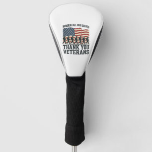 Veterans Thank You Patriotic Military Flag Shirt D Golf Head Cover