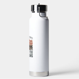 Veterans Thank You Patriotic Military Flag Shirt D Water Bottle