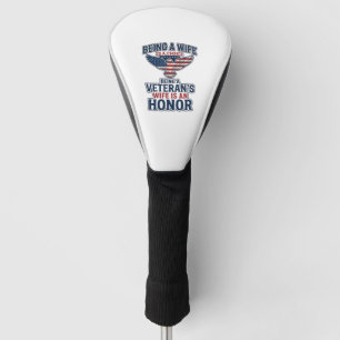 Veterans Wife Honour Patriotic Eagle Shirt Golf Head Cover