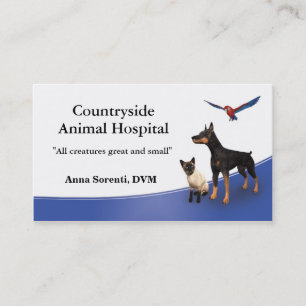 Veterinarian and Pet Care  Business Card