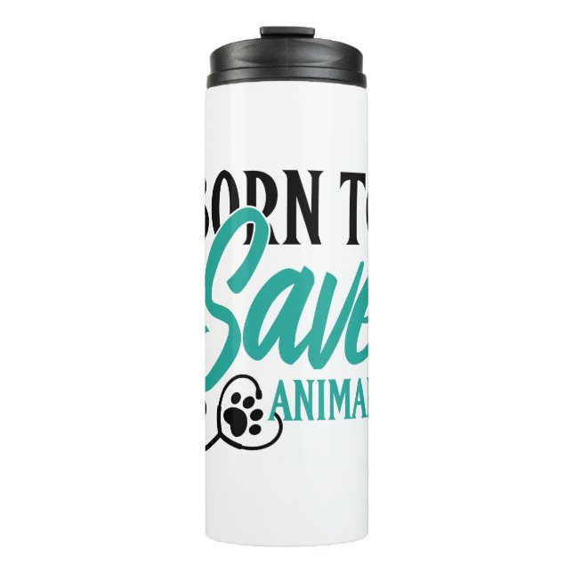 Veterinarian and Vet Tech Appreciation Thermal Tumbler (Front)