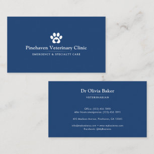 Veterinarian / Animal Hospital Business Card