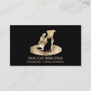 Veterinarian Animal Hospital Pet Sitting Service Business Card