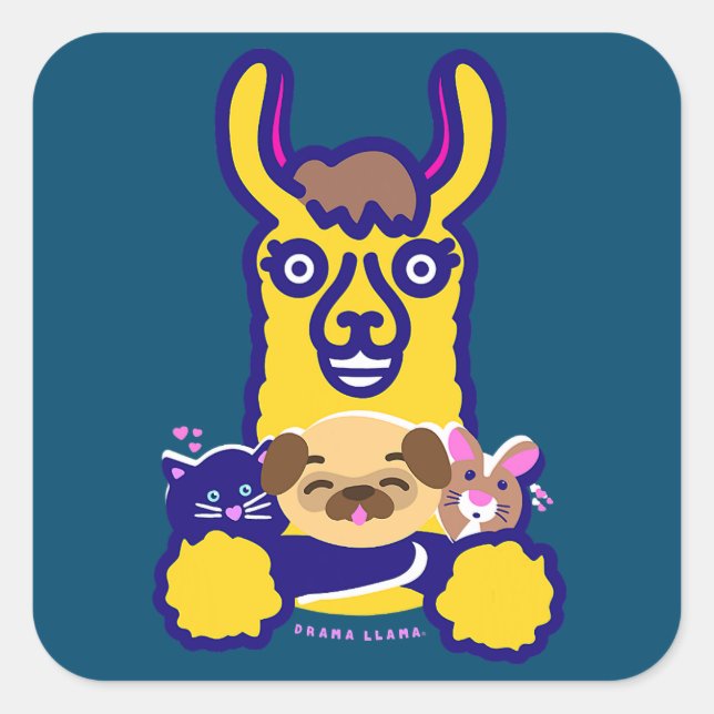 Veterinarian Animal Who Loves Dog Square Sticker (Front)