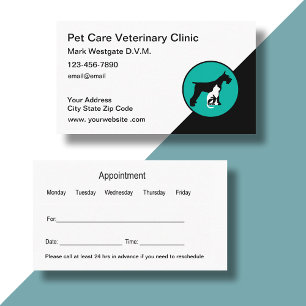Veterinarian Appointment Business Cards