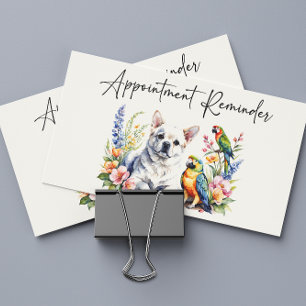 Veterinarian Appointment Reminder Watercolor  Business Card