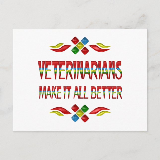 VETERINARIAN APPRECIATION POSTCARD (Front)