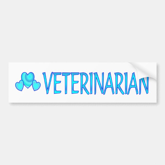 Veterinarian Bumper Sticker (Front)