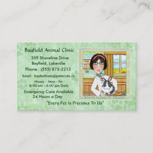 Veterinarian & Bunny Rabbit Business Cards