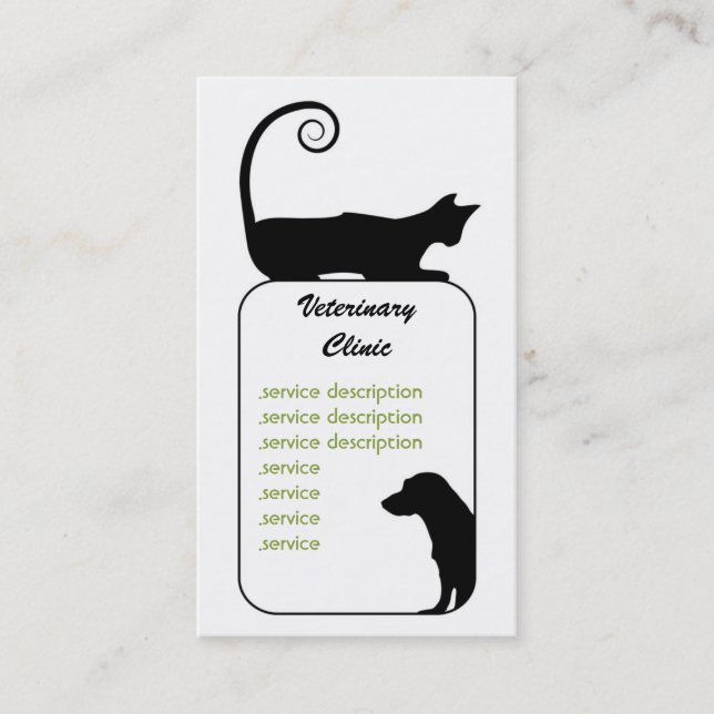 Veterinarian Business Card (Front)