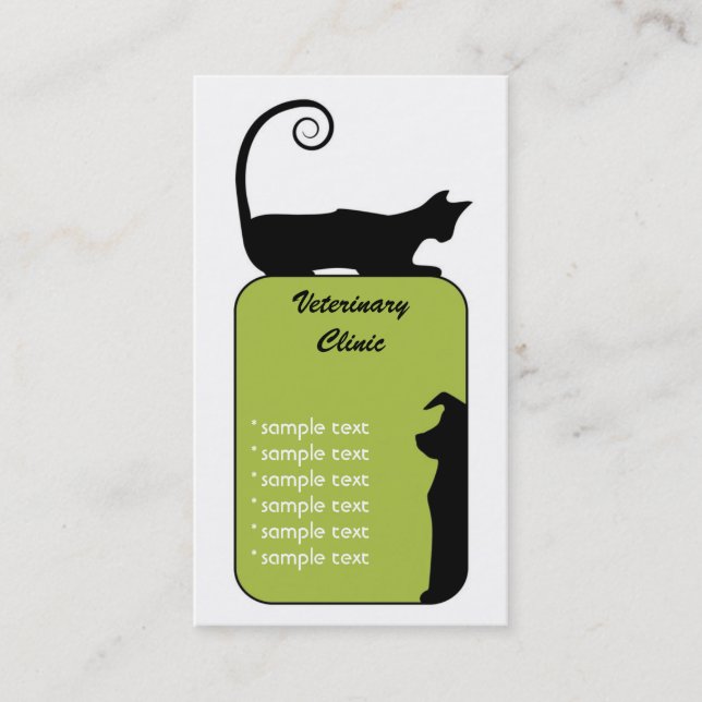 Veterinarian Business Card (Front)