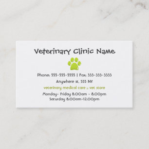 Veterinarian Business Card