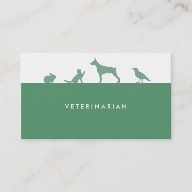 Veterinarian business card (Front)