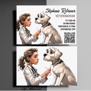 Veterinarian business card