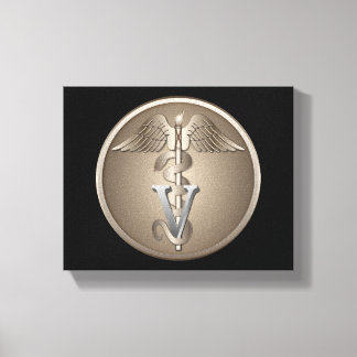 Veterinarian Caduceus Canvas Print