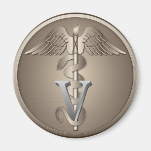 Veterinarian Caduceus Magnet
