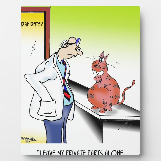 Veterinarian Cartoon 9480 Plaque (Front)