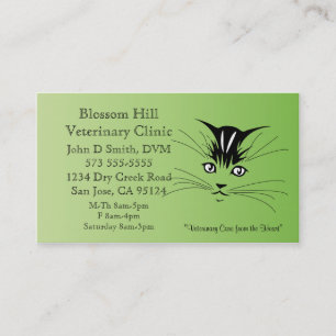 Veterinarian Cat Business Card