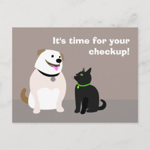 Veterinarian Checkup Reminder Postcard