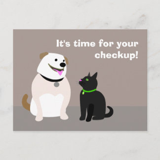 Veterinarian Checkup Reminder Postcard