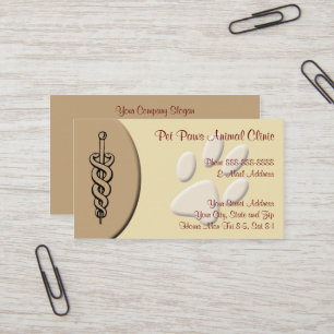 Veterinarian Clinic Animal Hospital Business Card