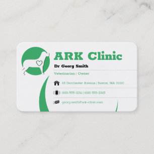 Veterinarian Clinic   Info Appointment Card