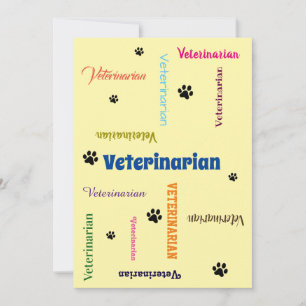 Veterinarian College Graduation Invitation