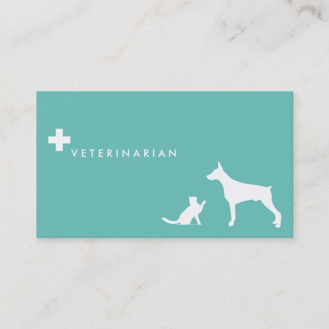 Veterinarian cross ı business card (Front)