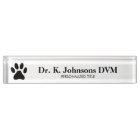Veterinarian desk name plate for veterinary clinic