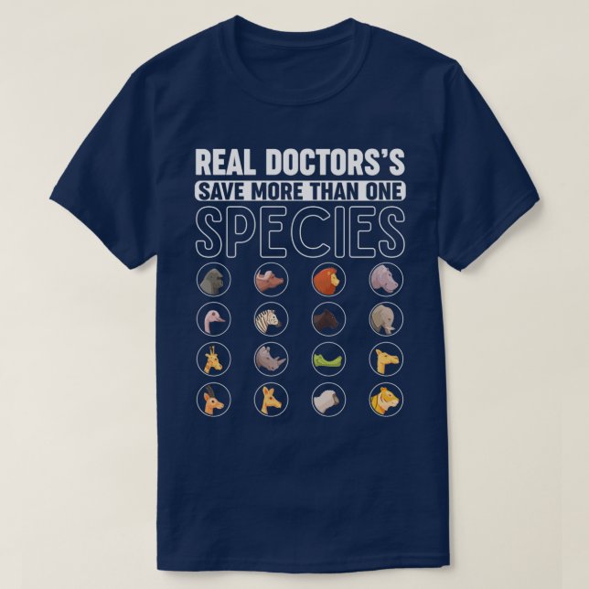 Veterinarian Doctor Animal Rescuer T-Shirt (Design Front)