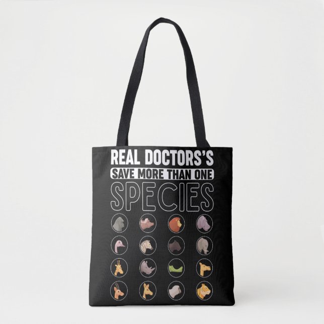 Veterinarian Doctor Animal Rescuer Tote Bag (Front)