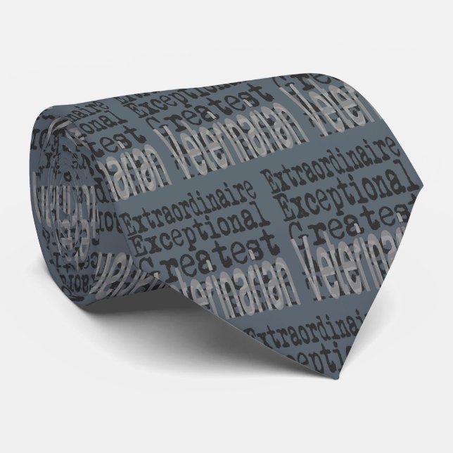 Veterinarian Extraordinaire Tie (Rolled)
