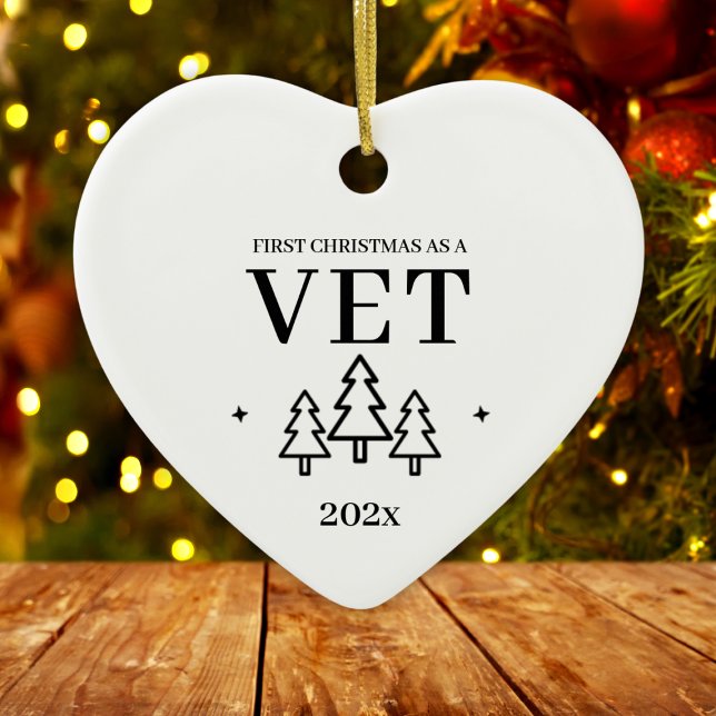 Veterinarian First Christmas As A Vet 2024 Ceramic Tree Decoration (Veterinarian First Christmas As A Vet 2024 Ceramic Ornament
)