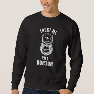 Veterinarian Gorilla Vet Tech Veterinary Technicia Sweatshirt