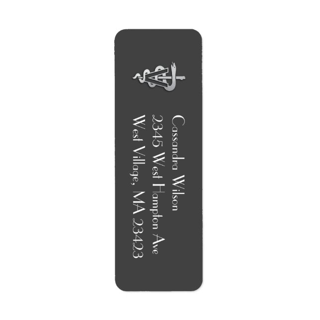 Veterinarian Graduation Grey Silver (Front)