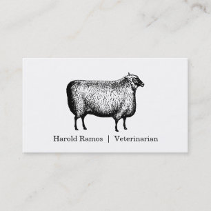 Veterinarian Large Animals And Livestock Business Card