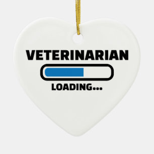 Veterinarian loading ceramic tree decoration