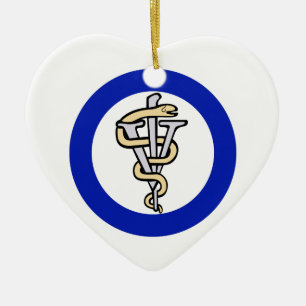 Veterinarian Logo Ceramic Tree Decoration