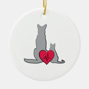 Veterinarian Logo Ceramic Tree Decoration