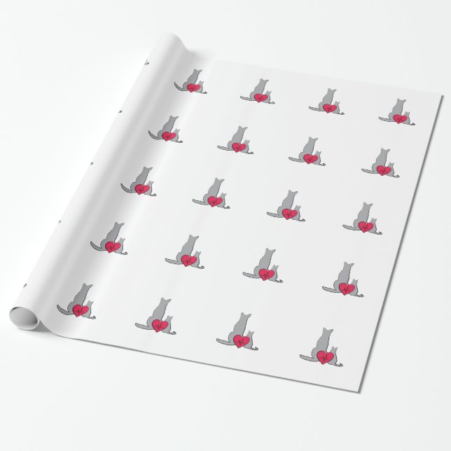 Veterinarian Logo Wrapping Paper (Unrolled)