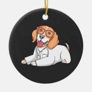 Veterinarian Medical Receptionist Ceramic Tree Decoration