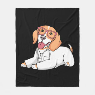 Veterinarian Medical Receptionist Fleece Blanket