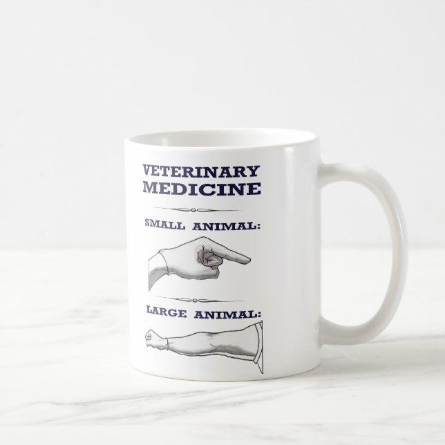 Veterinarian Mug large vs. small animal practice (Right)